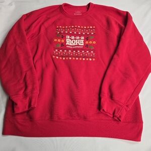 King's Hawaiian Aloha Fa La La La Holiday Sweatshirt Size XL